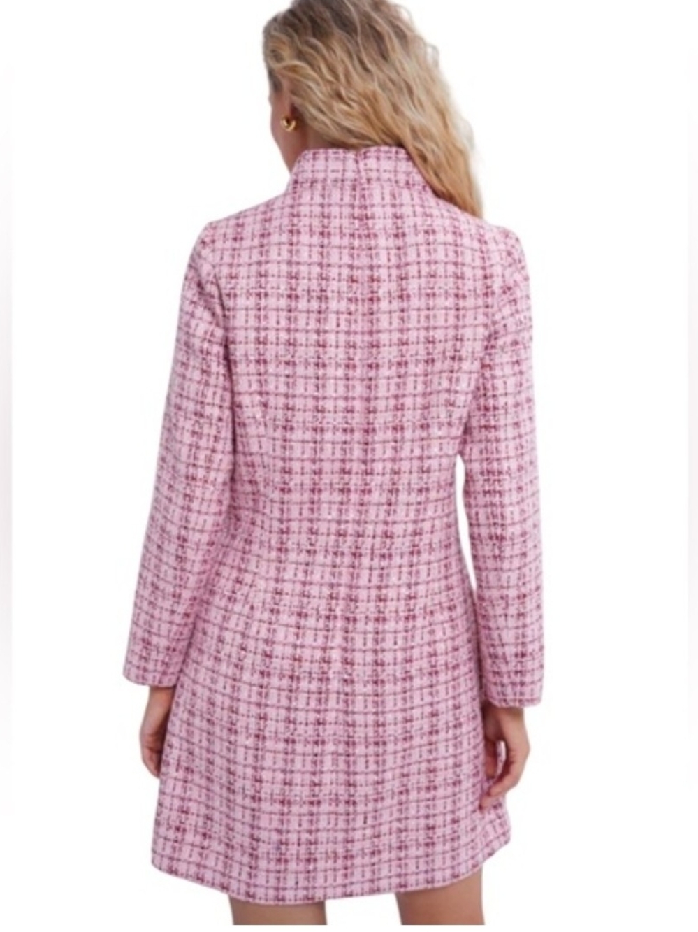 Tuckernuck Pink Tweed Shift Dress - Size XXL - Picture 3 of 13